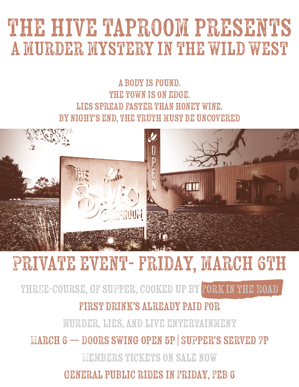 2026 Wild West Murder Mystery - General Ticket